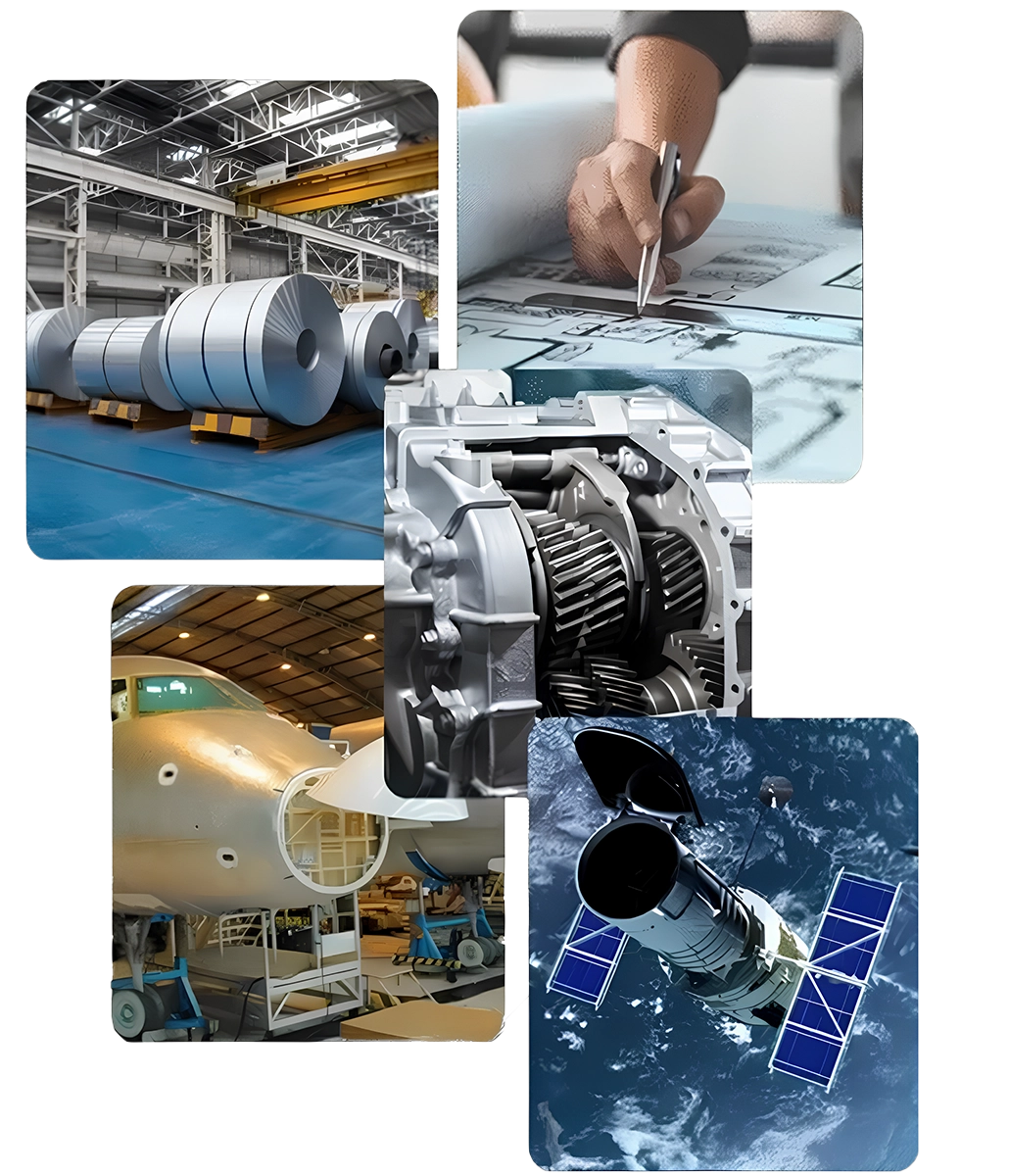 precision shims in different industries - Steel Rolling, Aerospace Structures, Transmission system, Space Technology etc